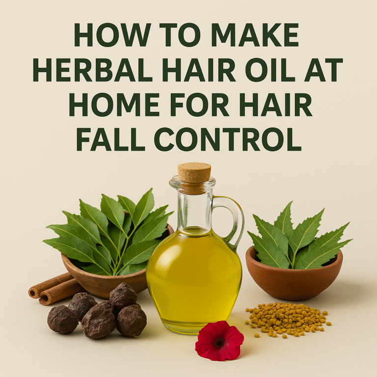 How to Make Herbal Hair Oil at Home for Hair Fall Control