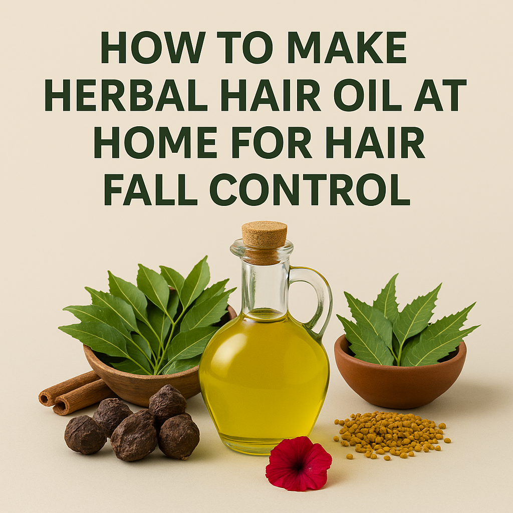 How to Make Herbal Hair Oil at Home for Hair Fall Control